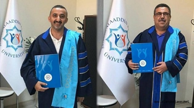 Erdoğan ve Çalış yüksek lisansını tamamladı