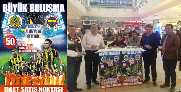 FENERBAHÇE-ALANYASPOR MAÇ BİLETLERİ SATIŞA ÇIKTI