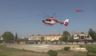 Fethiye -Hasta Kadın Ambulans Helikopterle Sevk Edildi