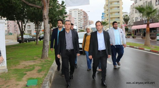 Güney, Mahmutlar'daki çalışmaları inceledi