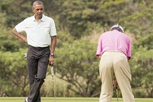 Halk felakette Başbakan golfte