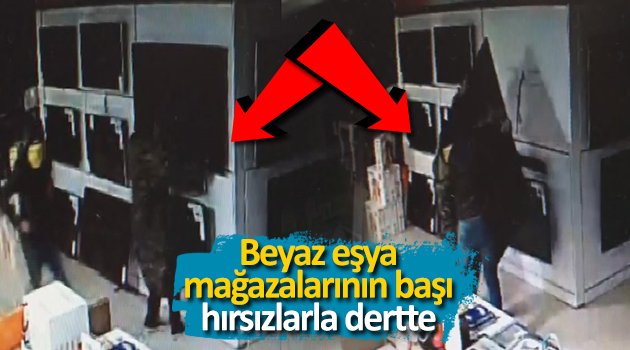 Hırsızlar Beyaz Eşya Mağazalarına Dadandı