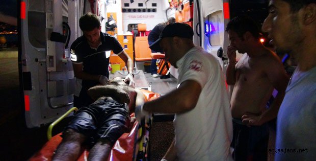 İNŞAAT İŞÇİSİ BOĞULMAKTAN SON ANDA KURTARILDI