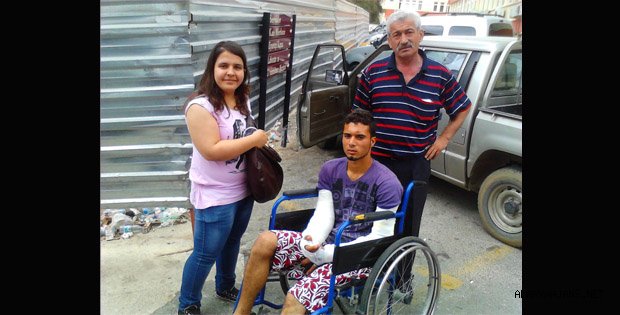 İNŞAATTAN DÜŞEN İŞÇİ PATRONUNDAN ŞİKAYETÇİ