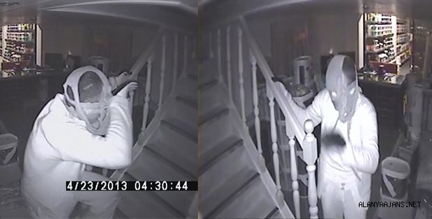 JARTİYERLİ HIRSIZ KAMERAYA YAKALANDI