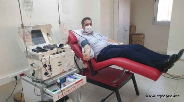 Kasapoğlu plazma bağışçısı oldu