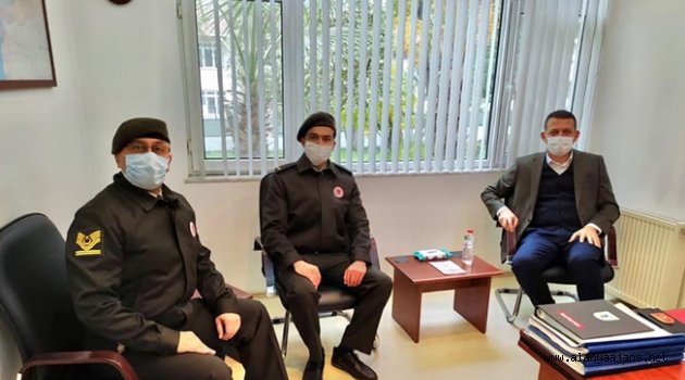 Kaymakam Ürkmezer’den Askerlik Şubesi’ne ziyaret