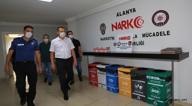 Kaymakam Ürkmezer emniyetteki çalışmaları yerinde inceledi