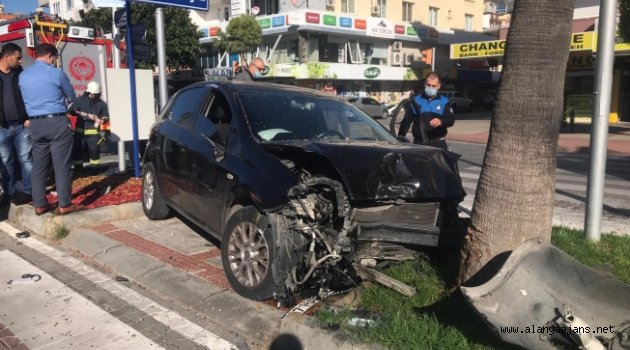 Kestelsporlu futbolcu kaza yaptı