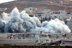 Kobani'de kıyamet görüntüleri