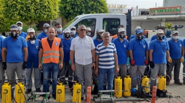 Konaklı'da 30 kişiyle vektörel mücadele