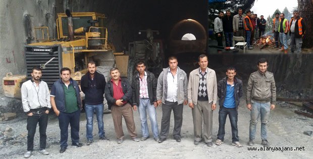 KUŞYUVASI TÜNELLERİNDEN İŞ BIRAKMA EYLEMİ