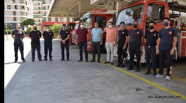 Lakadamyalı'dan itfaiye ekiplerine teşekkür ziyareti