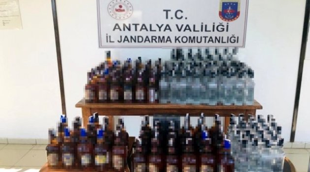 Manavgat'ta jandarmadan sahte içki operasyonu
