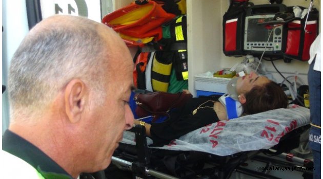 Manavgat'ta otomobil takla attı: 1 yaralı