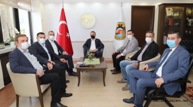 MHP heyetinden Başkan Yücel'e ziyaret