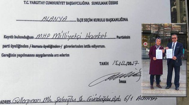 MHP'de Alanya'dan da İstifalar Var