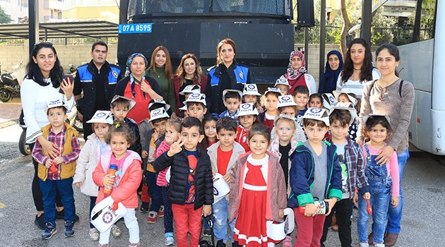 Miniklerden Emniyet Müdürlüğü'ne ziyaret