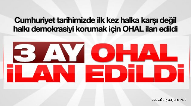 OHAL, Resmi Gazetede Yayınlandı