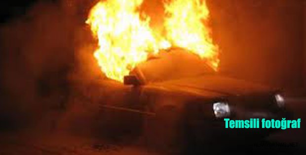 OTOMOBİL VE MOTOSİKLET YANDI