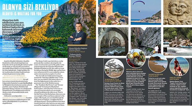 Pegasus Dergisi’nde Alanya Tanıtımı