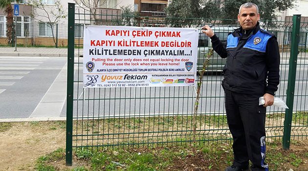 Polis Hırsızlığa Karşı Uyarıları Sürdürüyor