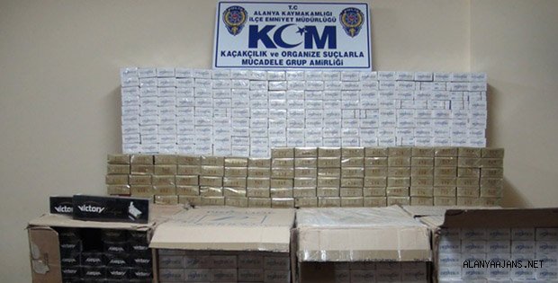 POLİS KAÇAK SİGARAYA GEÇİT VERMEDİ
