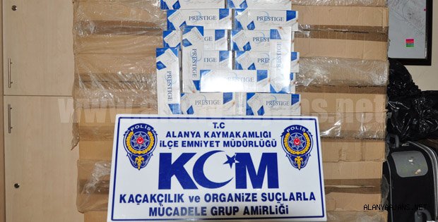 POLİSTEN KAÇAK SİGARA OPERASYONU