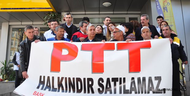 PTT ÇALIŞANLARI İŞ BIRAKTI