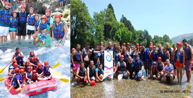 SAĞLIKÇILAR RAFTİNGLE ADRENALİN YAŞADI