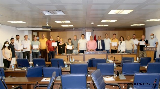 Sertifikalar ALTSO’da dağıtıldı