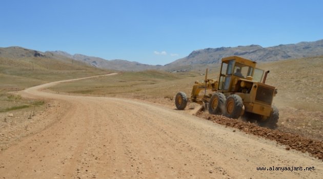 Söbüçimen yayla yolunda bakım onarım çalışması