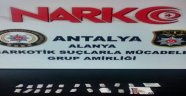 Alanya’da şüpheli araçtan eroin çıktı