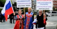Alanya’da yerleşik Ruslar dünyaya mesaj verdiler