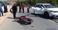 Alanya'da otomobille motosiklet çarpıştı: 1 yaralı