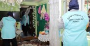 Alanya Belediye ekipleri evleri bayrama hazırlıyor