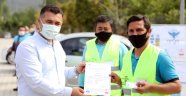 Alanya Belediyesi işçileri sertifika aldı