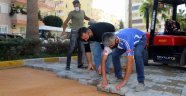 Alanya Belediyesi'nden kaldırım çalışması