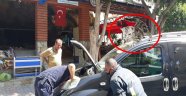 Alanya’da aracın motor bölümüne sıkışan kediyi itfaiye kurtardı