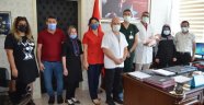 Alanya’da aşılama yoluyla bebek sahibi olan çiftlerden teşekkür ziyareti