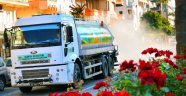 Alanya’da cadde ve sokakları mikronsisle gül koktu