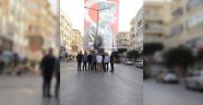 Alanya’da dev Atatürk posteri ilgi çekti