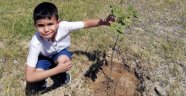 Alanya’da minik öğrenciler diktikleri fidanları unutmadı