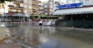 Alanya’da su borusu patladı!