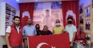 Alanya Gençlik Merkezi şehit ailesine bayram ziyareti