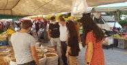 Alanya pazarlarında hem gıda hem de kovid denetimi