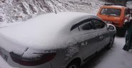 Alanya yaylalarına kar yağdı