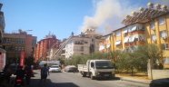Alanya'da çatı yangını