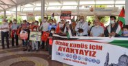 Alanya'da İsrail zulmü protesto edildi