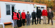 Alanya'da Nazmiye teyze ve oğlu sıcak yuvasına kavuştu